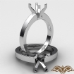 <gram> Diamond Classic Solitaire Engagement Ring Setting 18k White Gold 3mm Semi Mount - javda.com 