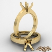 <gram> Diamond Classic Solitaire Engagement Ring Setting 14k Yellow Gold 3mm Semi Mount - javda.com 