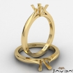 <Gram> Princess SemiMount Diamond Solitaire Engagement Setting Ring 14k Yellow Gold - javda.com 