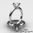 <gram> six prong solitaire Diamond Engagement Ring Setting Platinum 950 3mm Semi Mount - javda.com 