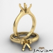 <gram> Contour Dome Solitaire Engagement Ring Setting 14k Yellow Gold 3mm Semi Mount - javda.com 