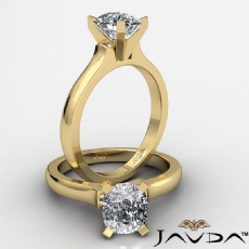 Dome 4 Prong Solitaire diamond Ring 18k Gold Yellow