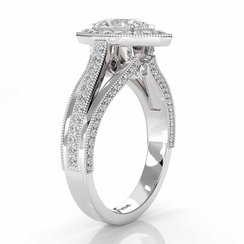  diamond Ring 14k Gold White