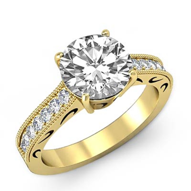  diamond Ring 14k Gold Yellow
