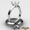 <Gram> Knife Edge Solitaire Engagement Ring Setting 14k White Gold Semi Mount 2.5mm - javda.com 