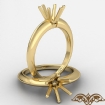 <Gram> Round Diamond 6 Prong Engagement Solitaire Ring Semi Mount 14k Yellow Gold Setting - javda.com 