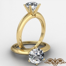 6 Prong Solitaire diamond  18k Gold Yellow