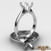 <Gram> Diamond Tapper Solitaire Engagement Ring Setting 14k White Gold Semi Mount 2mm - javda.com 