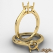 <Gram> Round Diamond Solitaire Engagement 4 Prong Setting Ring 18k Yellow Gold Semi Mount - javda.com 