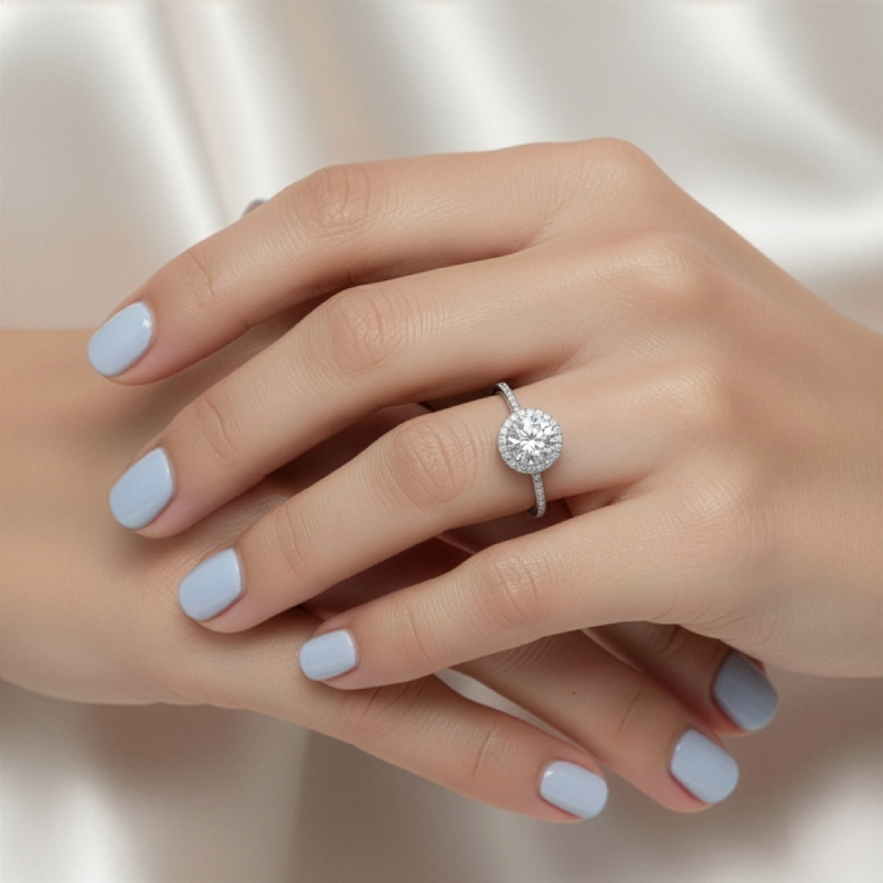  diamond Ring 14k Gold White