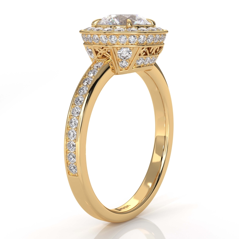  diamond Ring 14k Gold Yellow