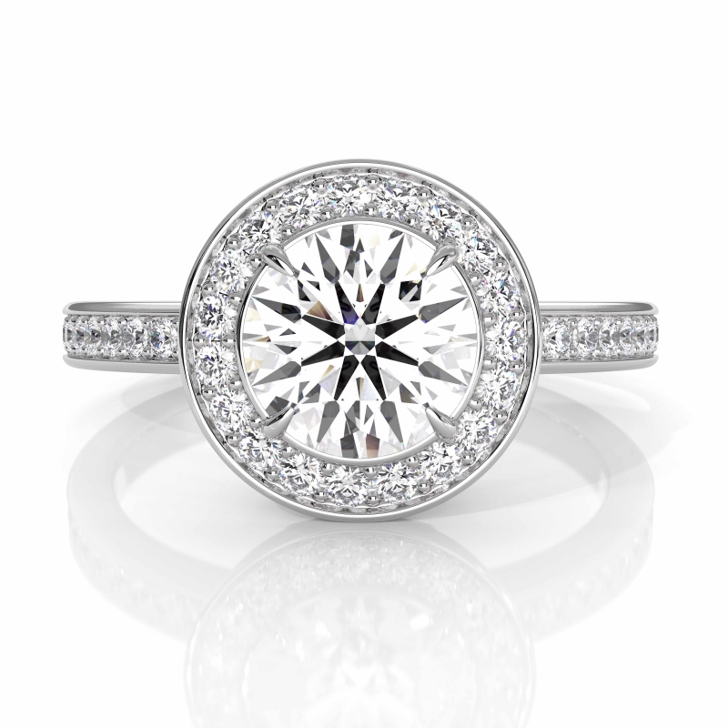  diamond Ring 14k Gold White