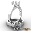 <gram> Six Prong Solitaire Trellis Engagement Ring SettingPlatinum 950 Semi Mout - javda.com 
