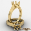 <gram> Six Prong Solitaire Trellis Engagement Ring Setting14k Yellow Gold Semi Mout - javda.com 