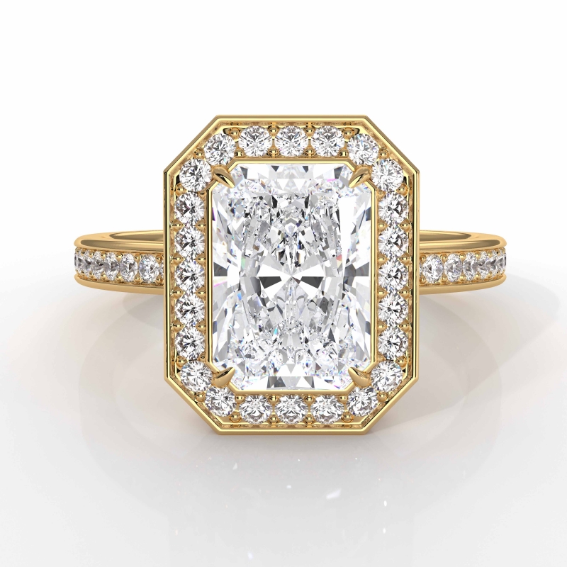  diamond Ring 18k Gold Yellow