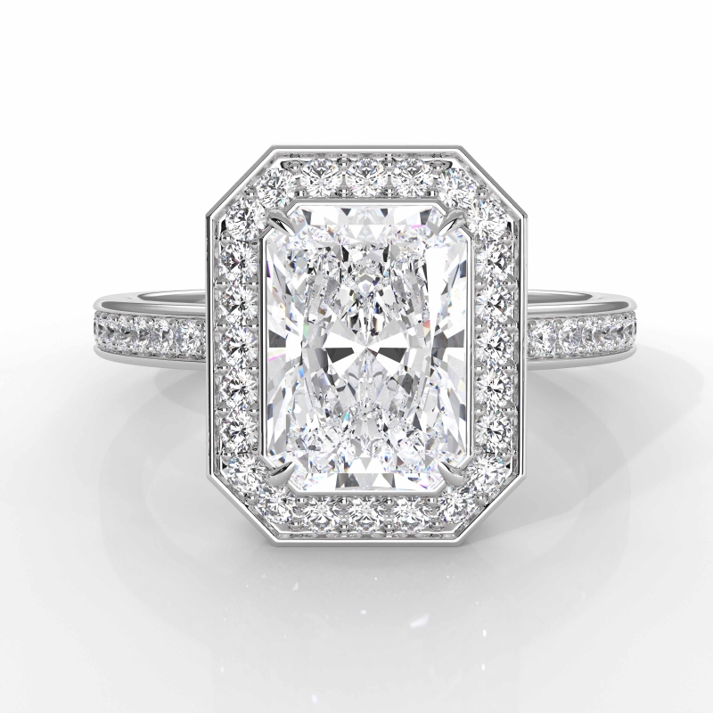  diamond Ring 14k Gold White