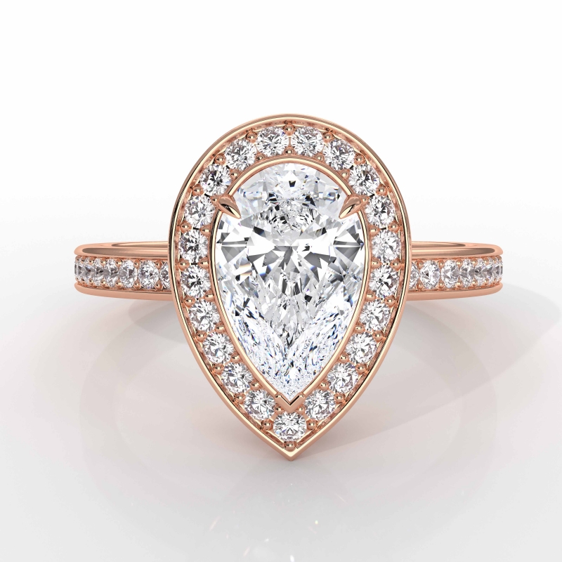  diamond Ring 18k Rose Gold