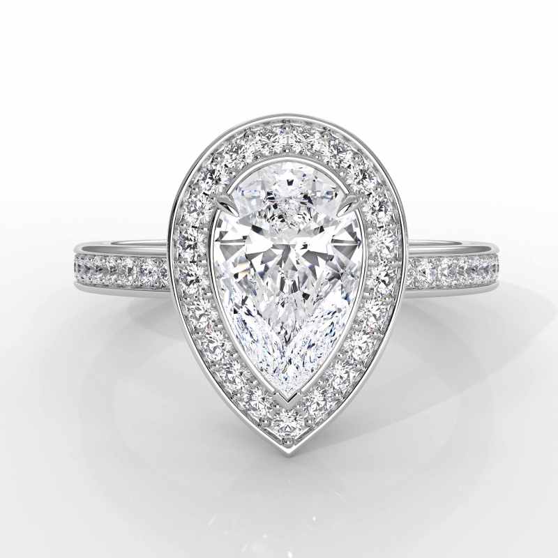  diamond Ring 14k Gold White