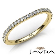 Round Diamond Women's Wedding Band Matching Set 14k Gold Yellow 2mm Ring  (0.3Ct. tw.)