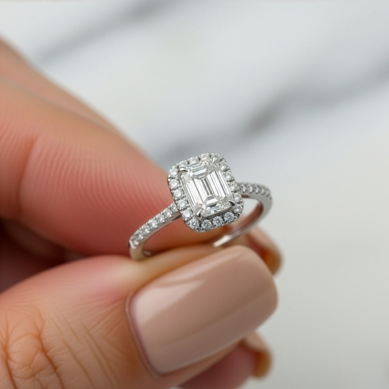  diamond Ring 14k Gold White