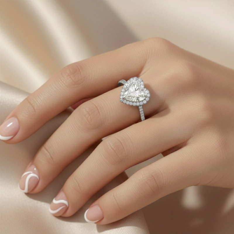  diamond Ring 14k Gold White