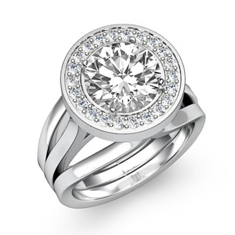  diamond Ring 14k Gold White