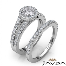Luxurious Wedding Bridal Set diamond Ring Platinum 950