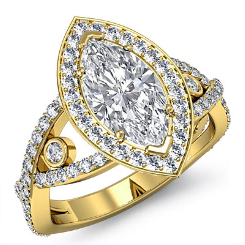  diamond Ring 14k Gold Yellow