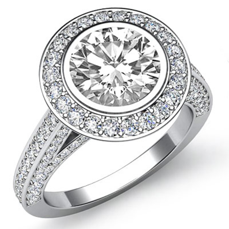  diamond Ring 14k Gold White