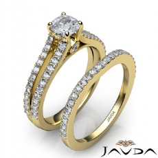 Split Shank Prong Bridal diamond Ring 18k Gold Yellow