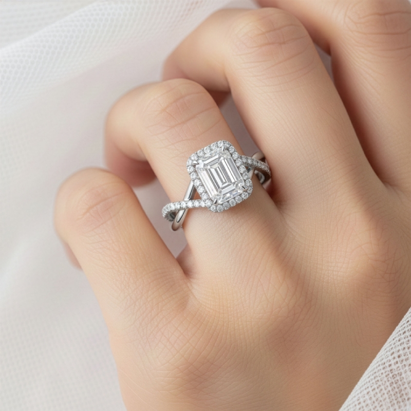  diamond Ring 14k Gold White