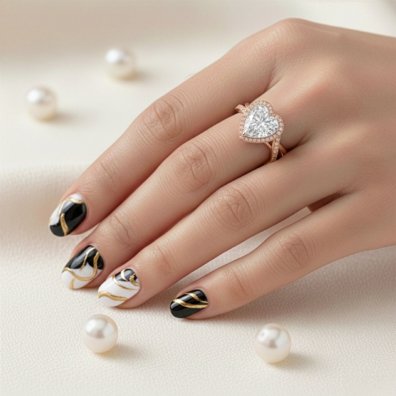  diamond Ring 14k Rose Gold