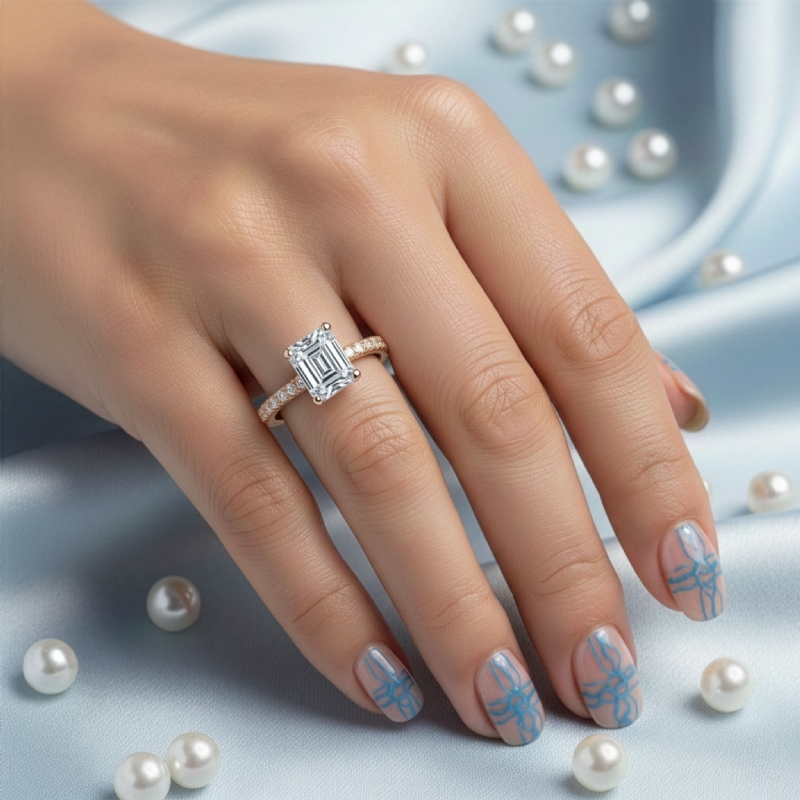  diamond Ring 14k Rose Gold