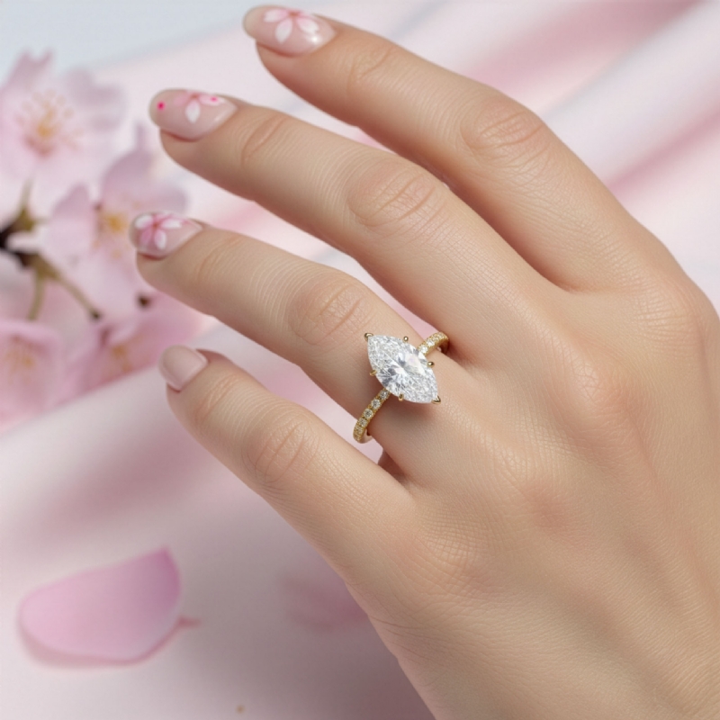  diamond Ring 14k Gold Yellow