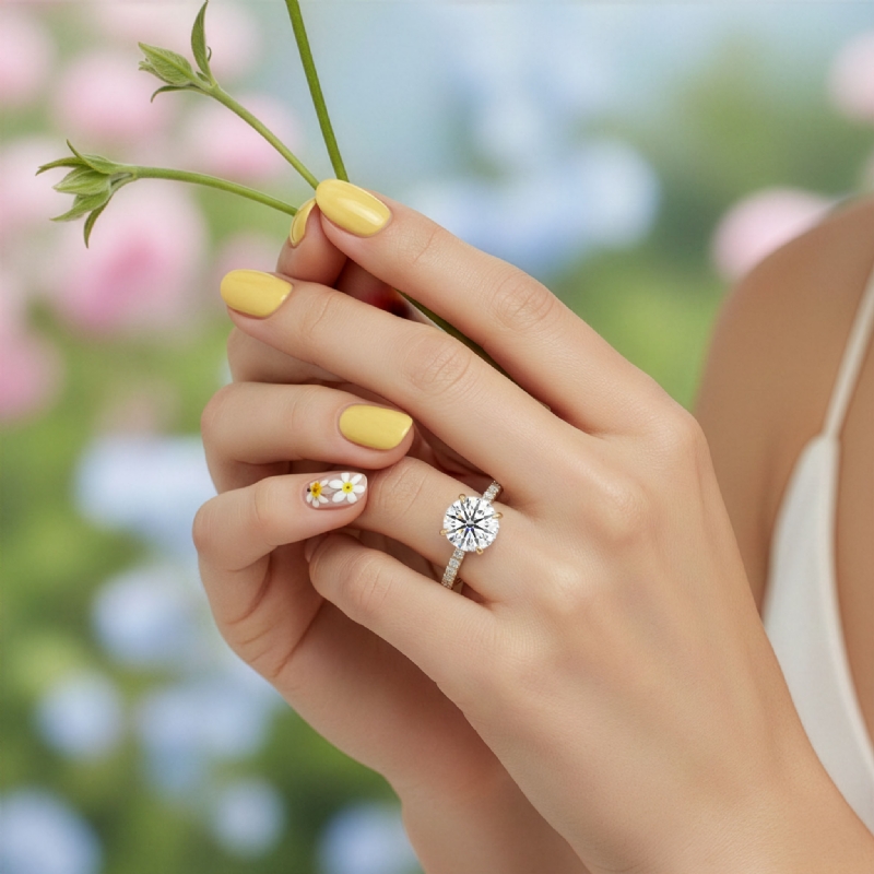  diamond Ring 14k Gold Yellow