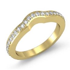 Antique Diamond Wedding Band 18k Gold Yellow Matching Ring (0.5Ct. tw.)