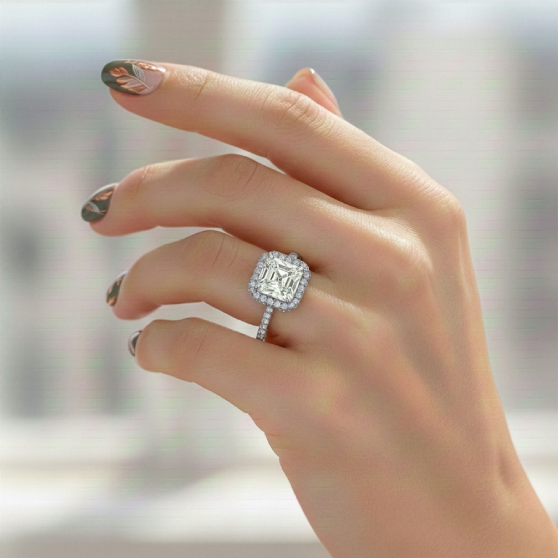  diamond Ring 14k Gold White