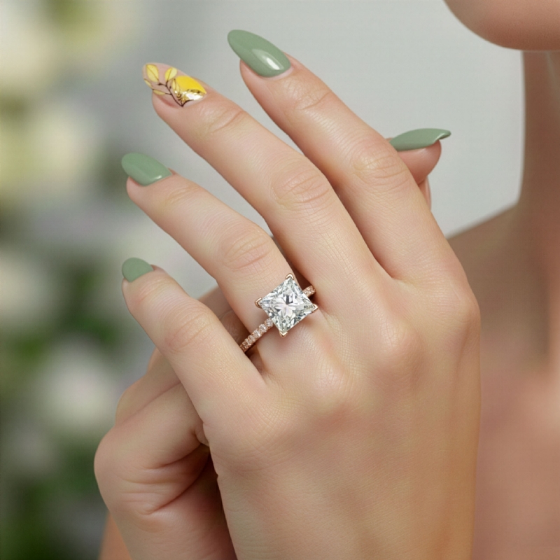  diamond Ring 14k Rose Gold