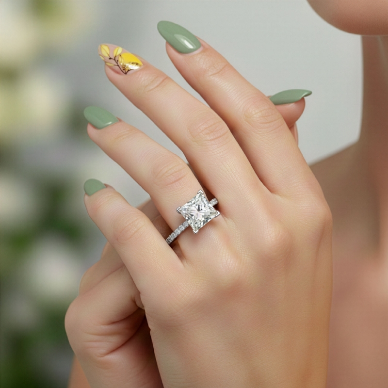  diamond Ring 14k Gold White