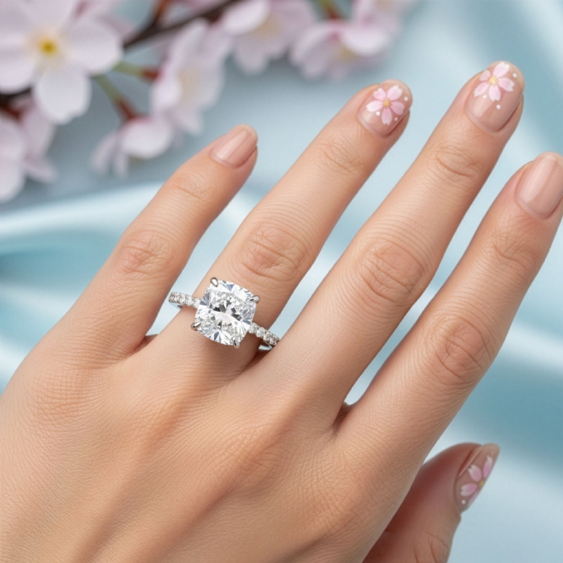  diamond Ring 14k Gold White