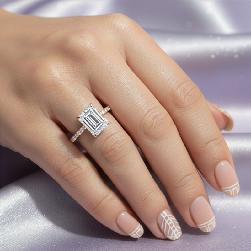  diamond Ring 14k Rose Gold