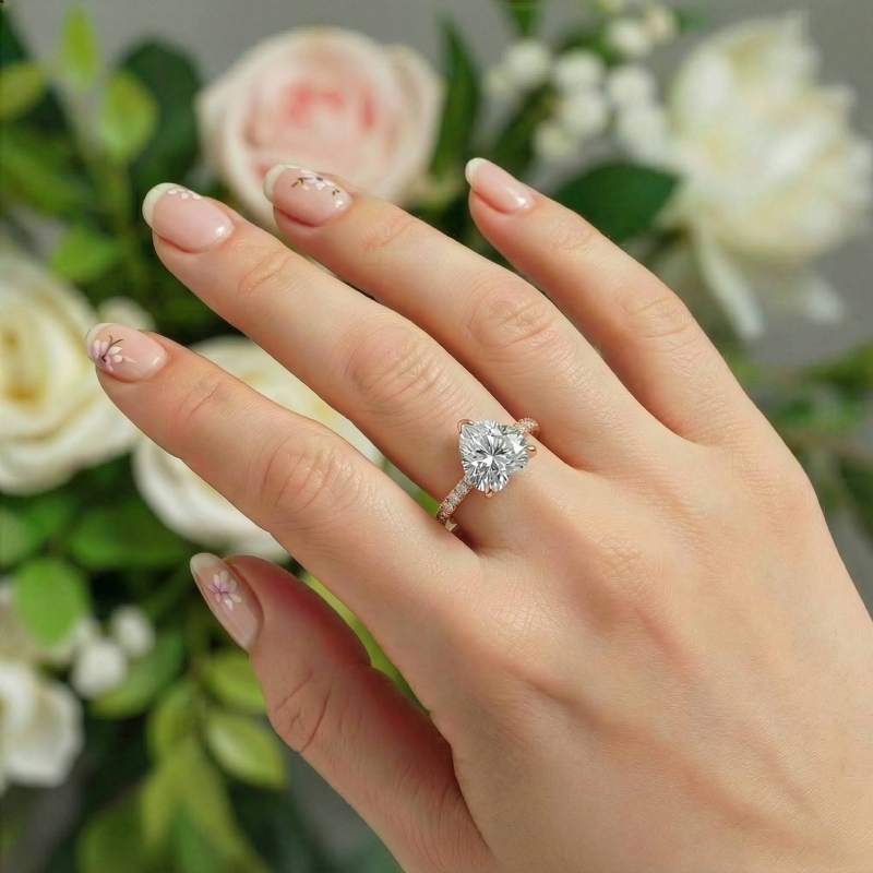  diamond Ring 14k Rose Gold