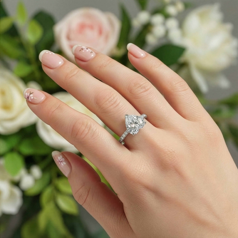  diamond Ring 14k Gold White