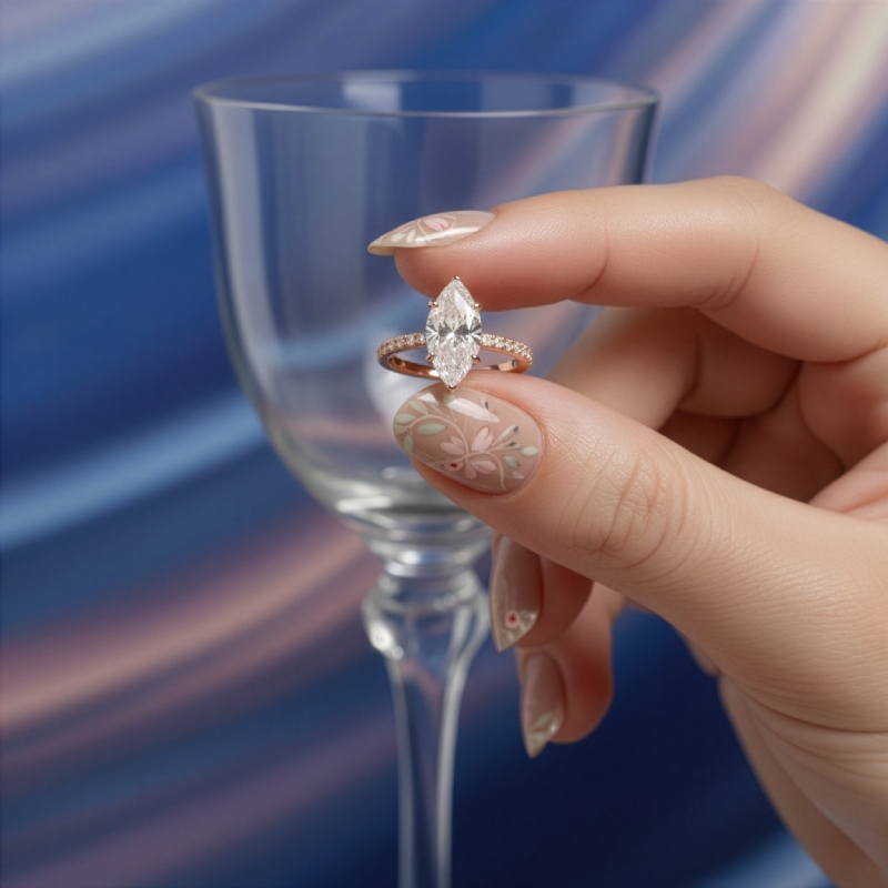  diamond Ring 14k Rose Gold