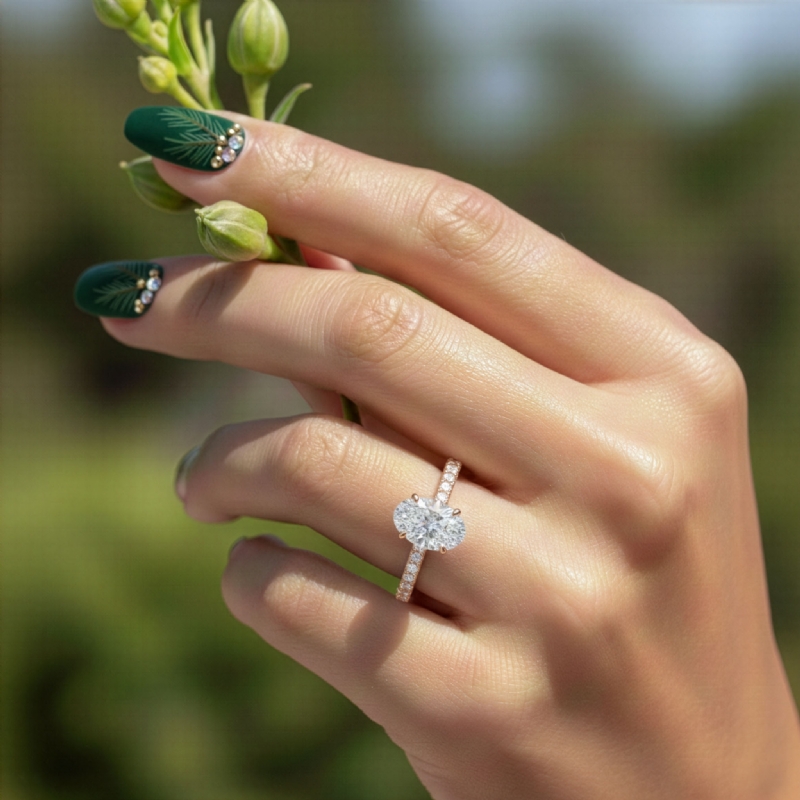  diamond Ring 14k Rose Gold