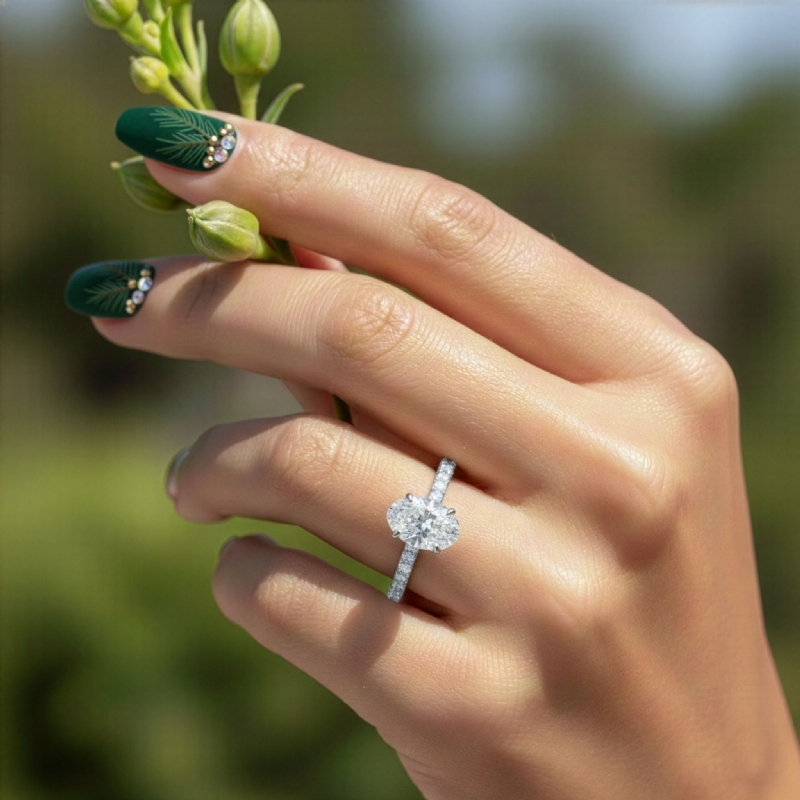  diamond Ring 14k Gold White