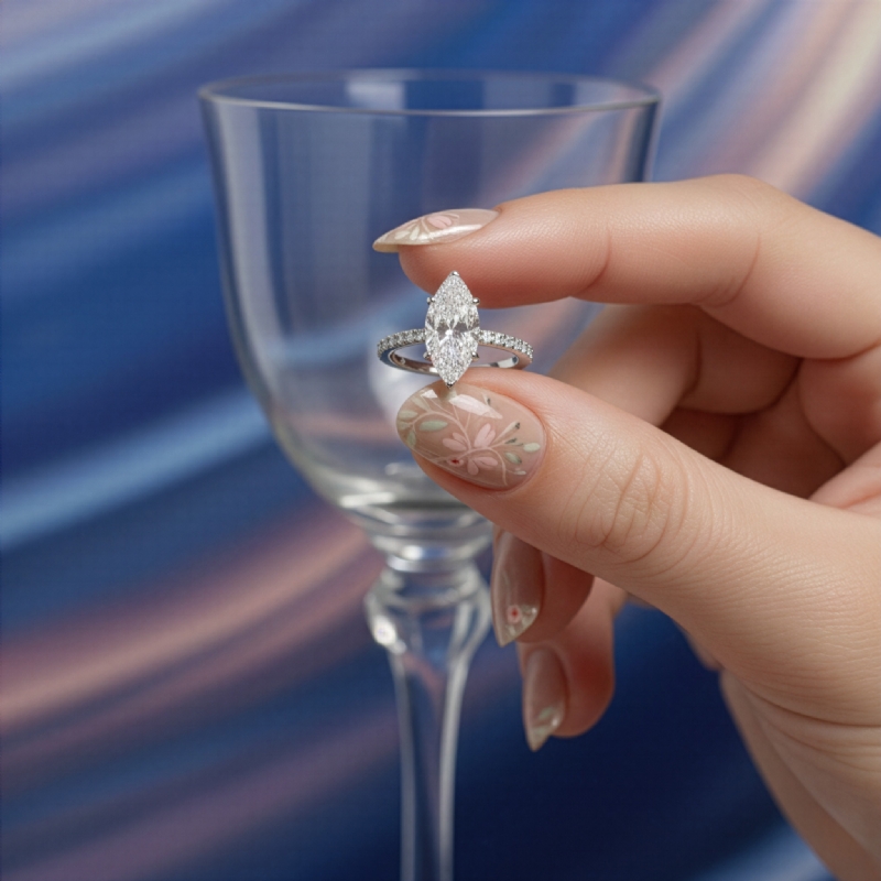  diamond Ring 14k Gold White