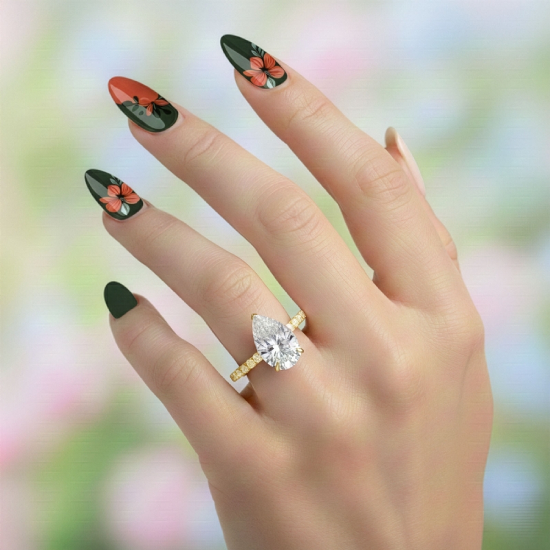  diamond Ring 14k Gold Yellow