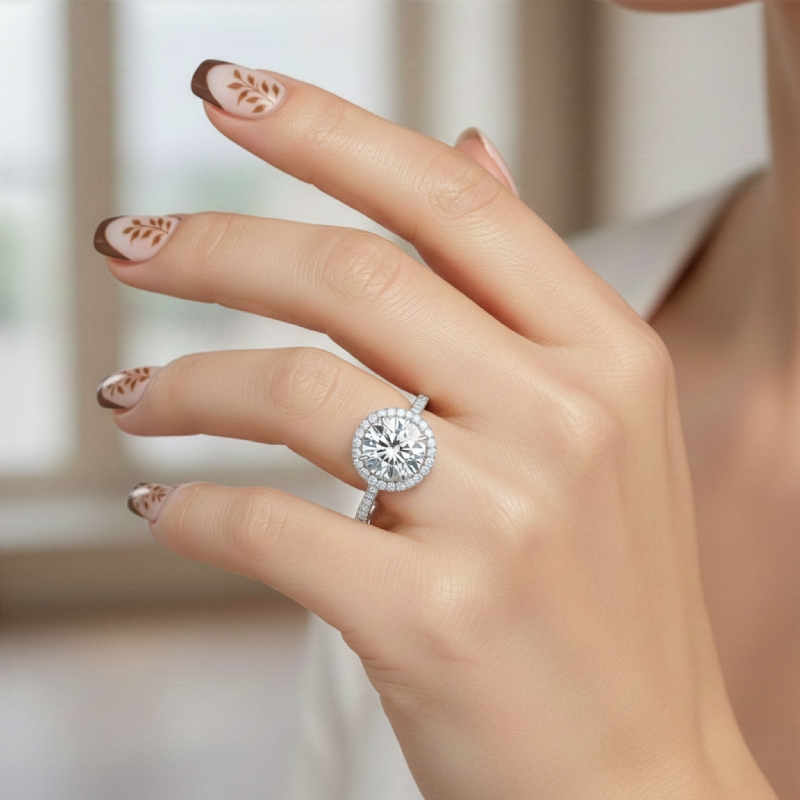  diamond Ring 14k Gold White