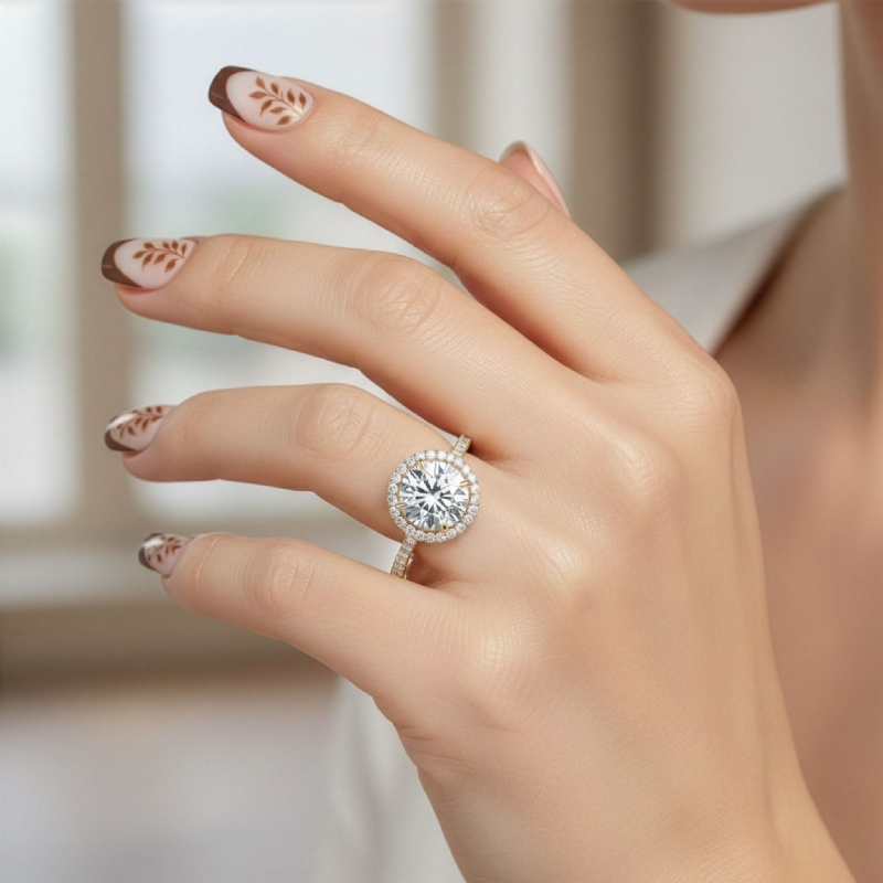  diamond Ring 14k Gold Yellow